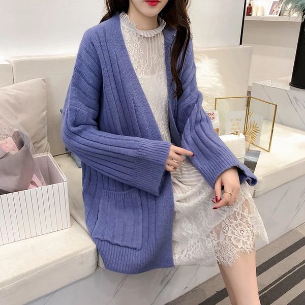 fashion sweater women's cardigan jackets new 2019 autumn winter korean knitted sweaters lazy wind thick coats for girls x965, White
fashion sweater women's cardigan jackets new 2019 autumn winter korean knitted sweaters lazy wind thick coats for girls x965, White