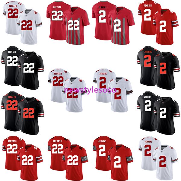 2019 ncaa football ohio state buckeyes 22 les horvath 2 malcolm jenkins jerserys, Black;red
2019 ncaa football ohio state buckeyes 22 les horvath 2 malcolm jenkins jerserys, Black;red