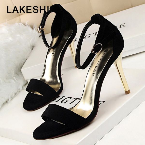 2018 new arrival women pumps fashion shallow high heels summer ladies high heels shoes flock skin buckle metal sandals, Black
2018 new arrival women pumps fashion shallow high heels summer ladies high heels shoes flock skin buckle metal sandals, Black