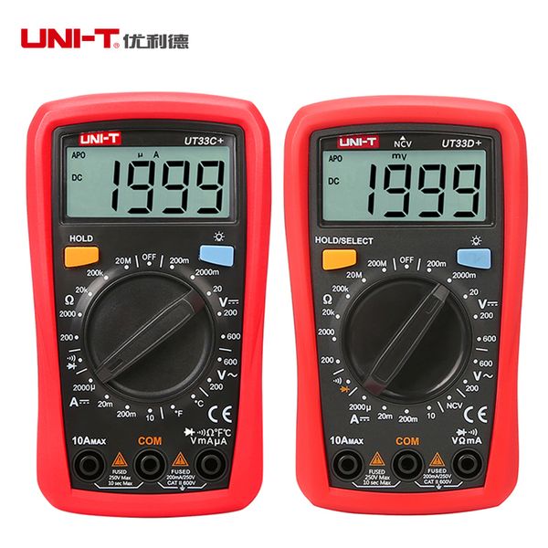 uni-t ut33a+/b+/c+/d+ high-precision automatic anti-burning portable digital electrician multimeter backlight universal table
uni-t ut33a+/b+/c+/d+ high-precision automatic anti-burning portable digital electrician multimeter backlight universal table