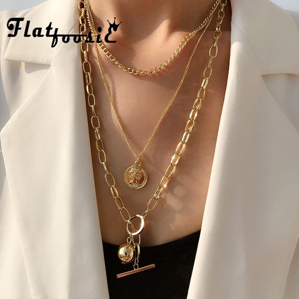 flatfoosie three layer link chain choker necklace women fashion gold color circle portrait coin statement necklace jewelry gifts, Silver
flatfoosie three layer link chain choker necklace women fashion gold color circle portrait coin statement necklace jewelry gifts, Silver