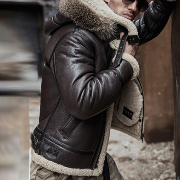 men pu leather detachable fur hooded biker jackets motor short coat outwear plus, Black;brown
men pu leather detachable fur hooded biker jackets motor short coat outwear plus, Black;brown