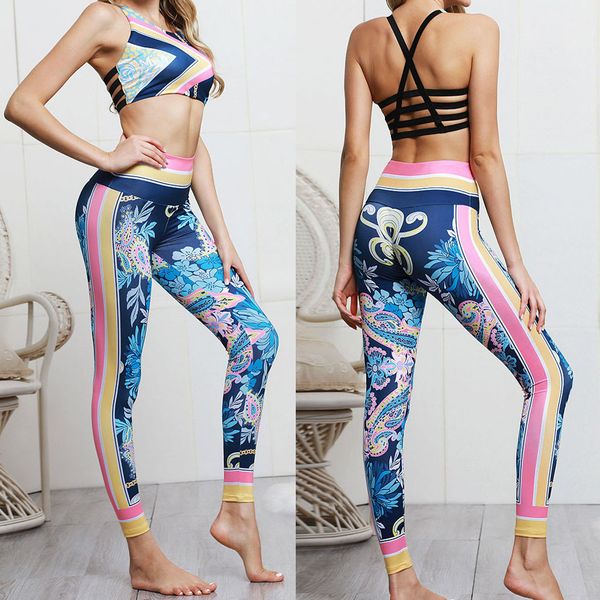 print yoga set fitness women sports running suit gym wear halter vest workout elastic quick dry yoga sets, White;red
print yoga set fitness women sports running suit gym wear halter vest workout elastic quick dry yoga sets, White;red