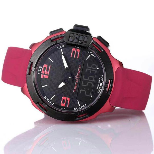2020 fashion mens smart watches t081 screen altimeter compass chrono quartz watch wristwatches with red rubber strap and deployment clasp, Slivery;brown
2020 fashion mens smart watches t081 screen altimeter compass chrono quartz watch wristwatches with red rubber strap and deployment clasp, Slivery;brown
