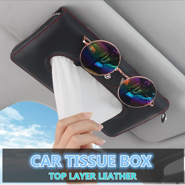 genuine leather car sun visor tissue box holder seat back hanging paper towel case napkin storage bag for car interior accessory
genuine leather car sun visor tissue box holder seat back hanging paper towel case napkin storage bag for car interior accessory
