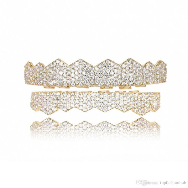 european and american hip hop braces plated gold micro zircon 8 gold braces men and women's rap ornaments hot, Black
european and american hip hop braces plated gold micro zircon 8 gold braces men and women's rap ornaments hot, Black