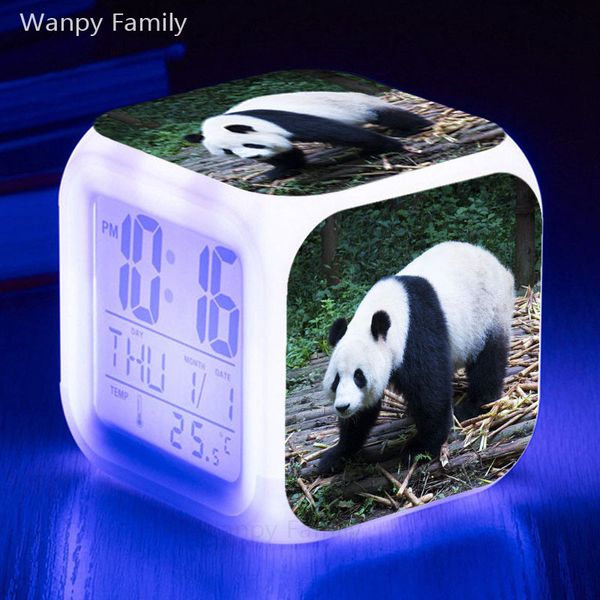 very cute panda led alarm clock 7 color glowing multifunctio digital alarm clock big screen touch sensing flash watches
very cute panda led alarm clock 7 color glowing multifunctio digital alarm clock big screen touch sensing flash watches