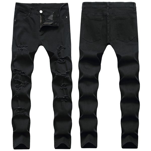 men's pattern jeans stretch print black pants nostalgic holes straight washed white wild casual men's pants, Blue
men's pattern jeans stretch print black pants nostalgic holes straight washed white wild casual men's pants, Blue