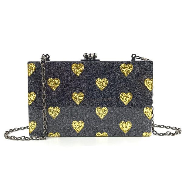 2020 new fashionable lady's dinner bag acrylic sequin color matching hard box women's bag messenger chain
2020 new fashionable lady's dinner bag acrylic sequin color matching hard box women's bag messenger chain