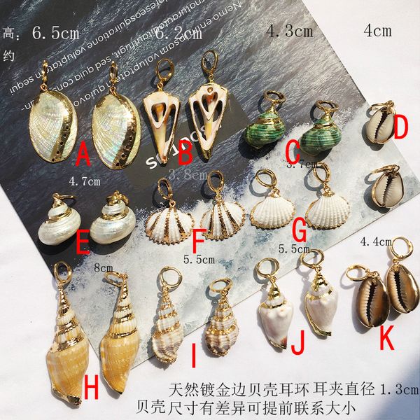 12 models natural shell drop earrings gold color geometric earrings for women bohemian sea ocaen style earrings jewelry, Golden
12 models natural shell drop earrings gold color geometric earrings for women bohemian sea ocaen style earrings jewelry, Golden