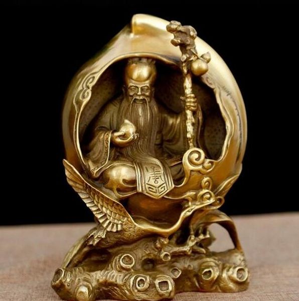 chinese fengshui brass xiantao god of longevity red-crowned crane statue, Black
chinese fengshui brass xiantao god of longevity red-crowned crane statue, Black