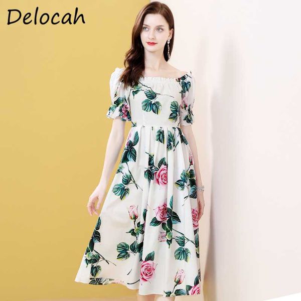 delocah slash neck fashion designer women sundress lantern sleeve rose floral print beach holiday midi dresses vestidos, Black;gray
delocah slash neck fashion designer women sundress lantern sleeve rose floral print beach holiday midi dresses vestidos, Black;gray