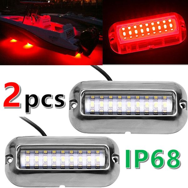 2x waterproof ip68 caution marine light universal 27 blue led water pontoonlight 316 stainless steel boat transom light
2x waterproof ip68 caution marine light universal 27 blue led water pontoonlight 316 stainless steel boat transom light