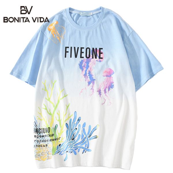 bonita vida tie dye jellyfish print loose hip hop t shirts men 2020 summer fashion cotton male tee shirts streetwear, White;black
bonita vida tie dye jellyfish print loose hip hop t shirts men 2020 summer fashion cotton male tee shirts streetwear, White;black