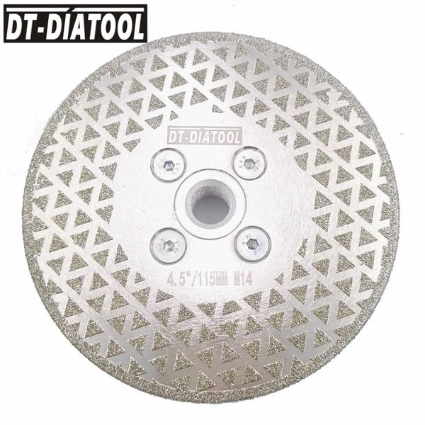 dt-diatool 1pc electroplated diamond cutting disc grinding wheel both side coated saw blade for cuttting marble tile m14 thread
dt-diatool 1pc electroplated diamond cutting disc grinding wheel both side coated saw blade for cuttting marble tile m14 thread