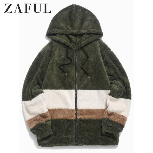 zaful autumn men colorblock spliced faux fur fluffy hooded jacket long sleeves hooded zip up jacket spliced streetwear, Black;brown
zaful autumn men colorblock spliced faux fur fluffy hooded jacket long sleeves hooded zip up jacket spliced streetwear, Black;brown