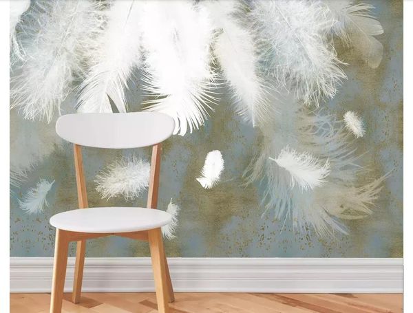 custom 3d p murals wall paper home decor modern minimalist white feather vintage living room tv sofa background wall papel de parede
custom 3d p murals wall paper home decor modern minimalist white feather vintage living room tv sofa background wall papel de parede