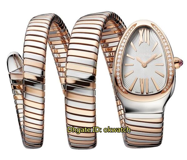 10 стиль Serpenti Tubogas кварцевые часы женщин 103149 Алмазный диск серебряный циферблат розовое золото Двухцветный Длинные Обмотка браслет Женские часы
10 стиль Serpenti Tubogas кварцевые часы женщин 103149 Алмазный диск серебряный циферблат розовое золото Двухцветный Длинные Обмотка браслет Женские часы