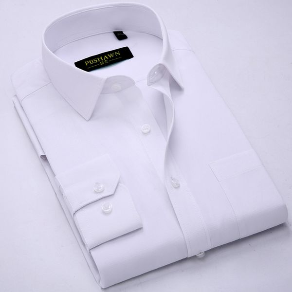 men dress shirt business formal male social long sleeve pure color shirts work job wear clothes plus size s- 4xl 5xl 6xl #6183, White;black
men dress shirt business formal male social long sleeve pure color shirts work job wear clothes plus size s- 4xl 5xl 6xl #6183, White;black