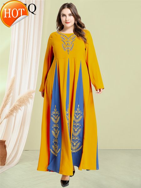 new thobe dubai clothes women muslim for ramadan mc209169 arabian large size women's embroidered contrast color stitching dress, Red
new thobe dubai clothes women muslim for ramadan mc209169 arabian large size women's embroidered contrast color stitching dress, Red