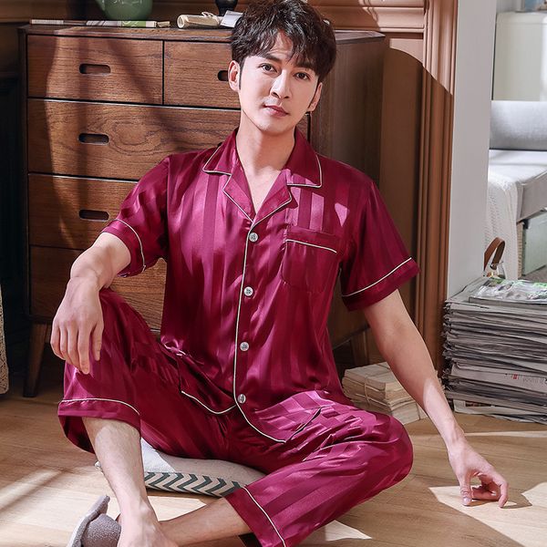 casual rayon men 2pcs shirt&pant sleepwear summer new pajamas set home clothes turn-down collar bathrobe pijamas suit negligee, Black;brown
casual rayon men 2pcs shirt&pant sleepwear summer new pajamas set home clothes turn-down collar bathrobe pijamas suit negligee, Black;brown