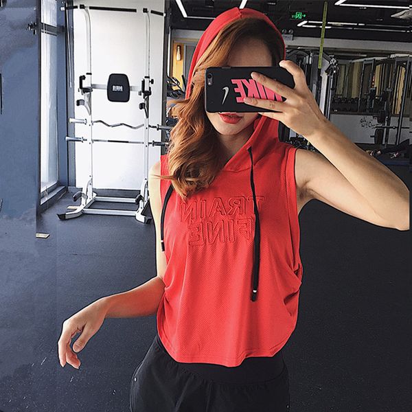 curve summer letter sleeveless hooded sports running vests gym women yoga tank mesh quick-dry women yoga shirt, White;red
curve summer letter sleeveless hooded sports running vests gym women yoga tank mesh quick-dry women yoga shirt, White;red