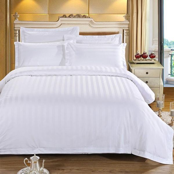 15 new pure white stripes l bedding set polyester fabric bed linen duvet cover set flat sheet pillowcases 3/4pcs bedclothes
15 new pure white stripes l bedding set polyester fabric bed linen duvet cover set flat sheet pillowcases 3/4pcs bedclothes