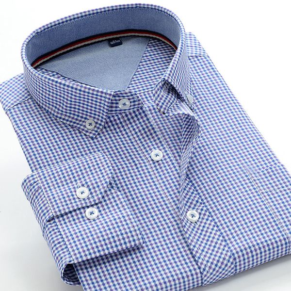 men's business shirt fashion casual fine grid blue long sleeve shirt loose clothes plus size 4xl 5xl 6xl 7xl 8xl 9xl 10xl, White;black
men's business shirt fashion casual fine grid blue long sleeve shirt loose clothes plus size 4xl 5xl 6xl 7xl 8xl 9xl 10xl, White;black