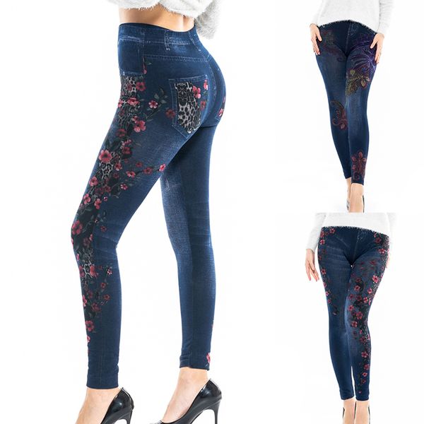 slim fit leggings women's floral print imitation denim jeans high waist stretch skinny leggings casual long pants 2019 fashion, Black;blue
slim fit leggings women's floral print imitation denim jeans high waist stretch skinny leggings casual long pants 2019 fashion, Black;blue