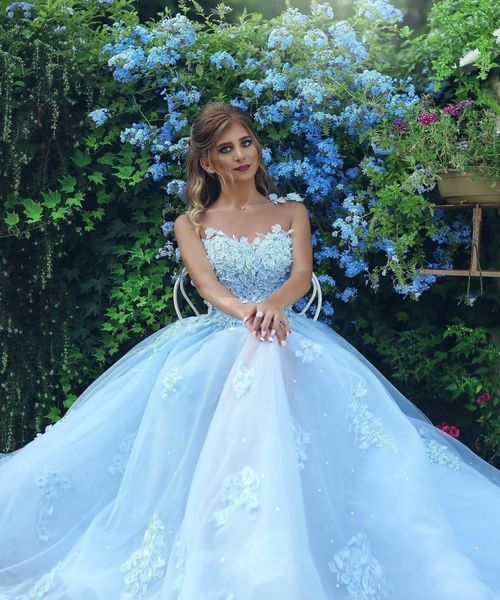 elegant women formal sky blue tulle evening dresses with 3d-floral appliques beaded illusion back plus size occasion dresses prom gowns, Black;red
elegant women formal sky blue tulle evening dresses with 3d-floral appliques beaded illusion back plus size occasion dresses prom gowns, Black;red