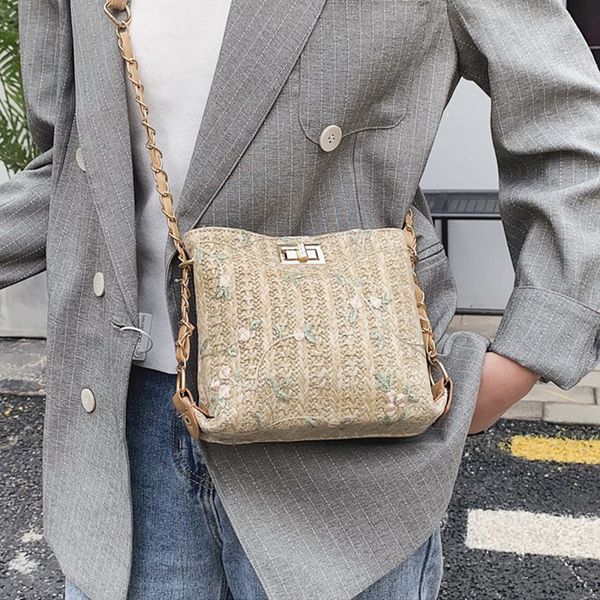 women handbag female simple straw bag bohemia embroidery lace chain shoulder messenger bag fashion hand weave beach
women handbag female simple straw bag bohemia embroidery lace chain shoulder messenger bag fashion hand weave beach