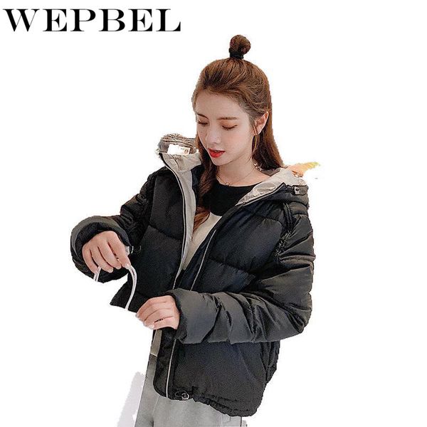 wepbel casual jacket ladies cotton padded short hooded winter solid color autumn winter wadded jacket women coats female parkas, Black
wepbel casual jacket ladies cotton padded short hooded winter solid color autumn winter wadded jacket women coats female parkas, Black