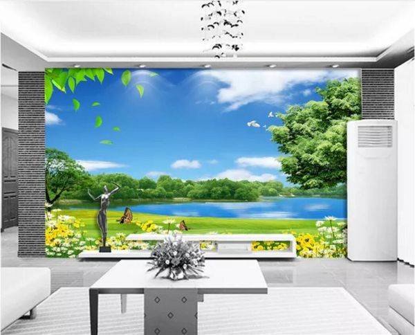 3d room wallpaper cloth custom p blue sky, white clouds, grass, flowers, trees, trees natural beauty wallpaper for walls 3 d
3d room wallpaper cloth custom p blue sky, white clouds, grass, flowers, trees, trees natural beauty wallpaper for walls 3 d