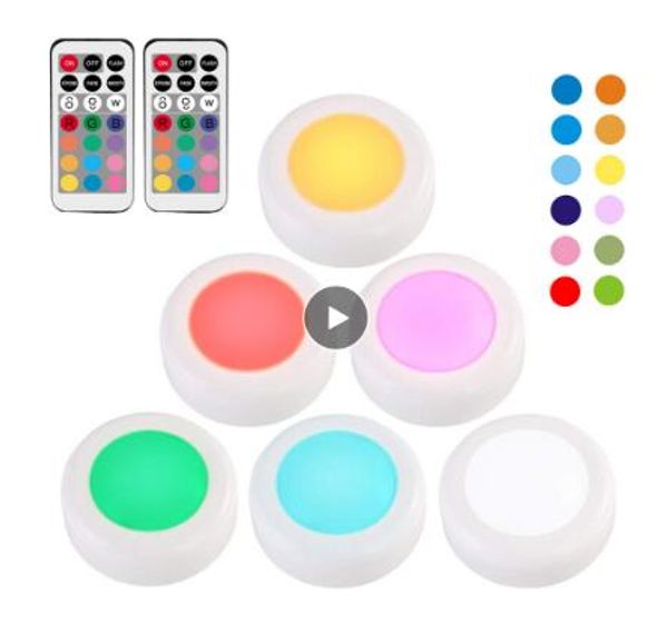 rgb 12 colors led under cabinet light dimmable touch sensor led puck lights for cupboard close wardrobe stair hallway night lamp
rgb 12 colors led under cabinet light dimmable touch sensor led puck lights for cupboard close wardrobe stair hallway night lamp