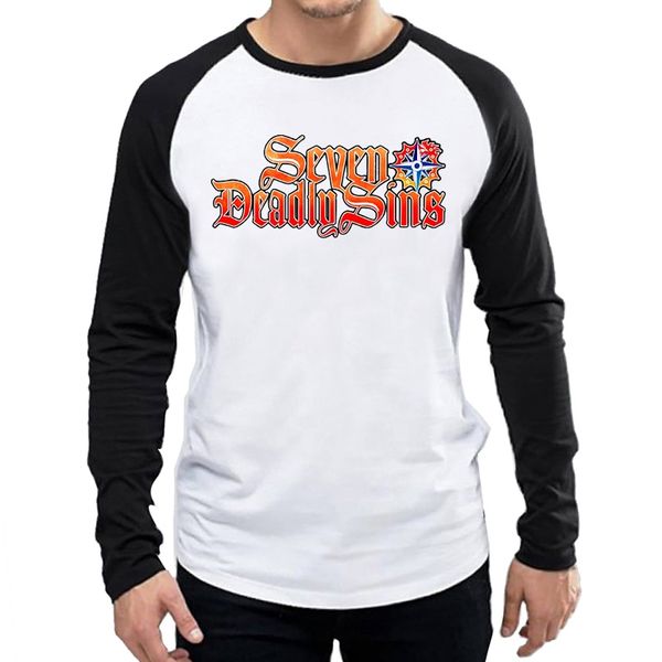 long sleeve the seven deadly sins t-shirt fashion the seven deadly sins logo t shirt tees tshirt full sleeve anime t-shirt, White;black
long sleeve the seven deadly sins t-shirt fashion the seven deadly sins logo t shirt tees tshirt full sleeve anime t-shirt, White;black