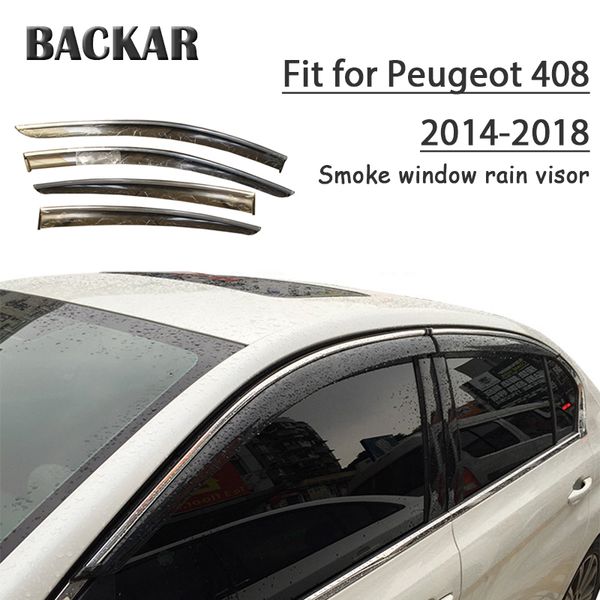 backar 4pcs auto car windows rain wind sun shield deflector visor trim for peugeot 408 2014 2015 2016 2017 2018 accessories
backar 4pcs auto car windows rain wind sun shield deflector visor trim for peugeot 408 2014 2015 2016 2017 2018 accessories