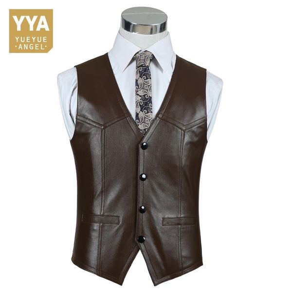 autumn winter black brown red genuine leather vest 100% sheepskin leather jacket men waistcoat slim business coat
autumn winter black brown red genuine leather vest 100% sheepskin leather jacket men waistcoat slim business coat