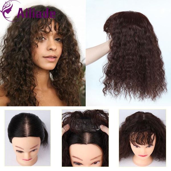 ailiade 14inch long synthetic hair clip in toupee hairpieces kinky curly er hair with bangs for women brown black color
ailiade 14inch long synthetic hair clip in toupee hairpieces kinky curly er hair with bangs for women brown black color