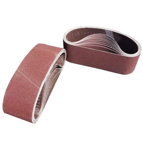 18 pcs 3 inch x 21 inch aluminum oxide sanding belt(3 each of 60 80 120 150 240 400 grits)(3x21in
18 pcs 3 inch x 21 inch aluminum oxide sanding belt(3 each of 60 80 120 150 240 400 grits)(3x21in
