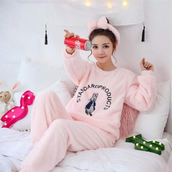 2018 women's pajamas sets coral fleece sweet cartoon ladies homewear suits soft sleepwear for women new winter women nightwear, Black;red
2018 women's pajamas sets coral fleece sweet cartoon ladies homewear suits soft sleepwear for women new winter women nightwear, Black;red
