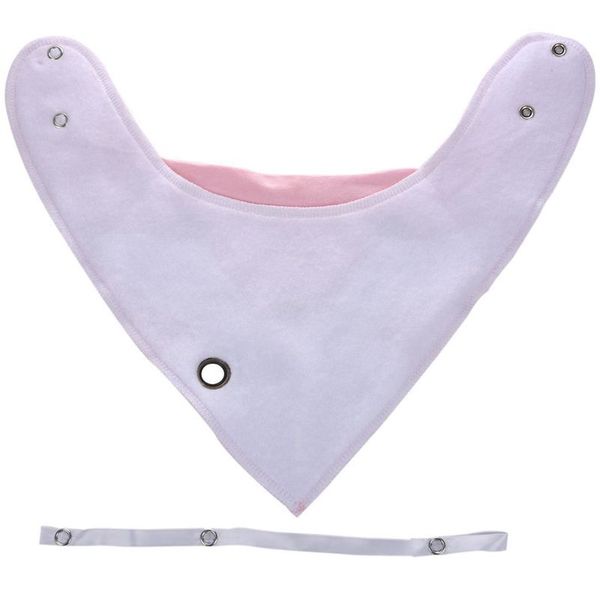 baby infant toddler cotton triangular bibs saliva towel light green