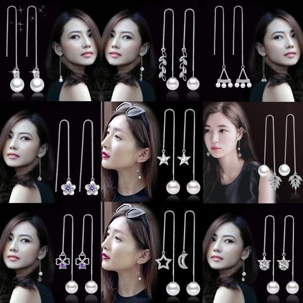 nehzy 925 sterling silver jewelry cubic zirconia imitation pearl fashion woman long fringed flower star earrings
nehzy 925 sterling silver jewelry cubic zirconia imitation pearl fashion woman long fringed flower star earrings