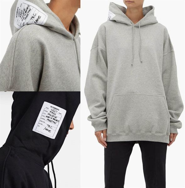 vetements men hoodies loose casual fashion hip hop embroidery patch cotton vetements sweatshirts men women pullover, Black
vetements men hoodies loose casual fashion hip hop embroidery patch cotton vetements sweatshirts men women pullover, Black