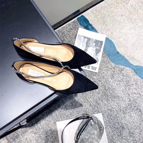 shoes woman 2020 summer flat shoes flock pointed toe bling rhinestone chain ladies dress party chaussure luxe femme, Black
shoes woman 2020 summer flat shoes flock pointed toe bling rhinestone chain ladies dress party chaussure luxe femme, Black