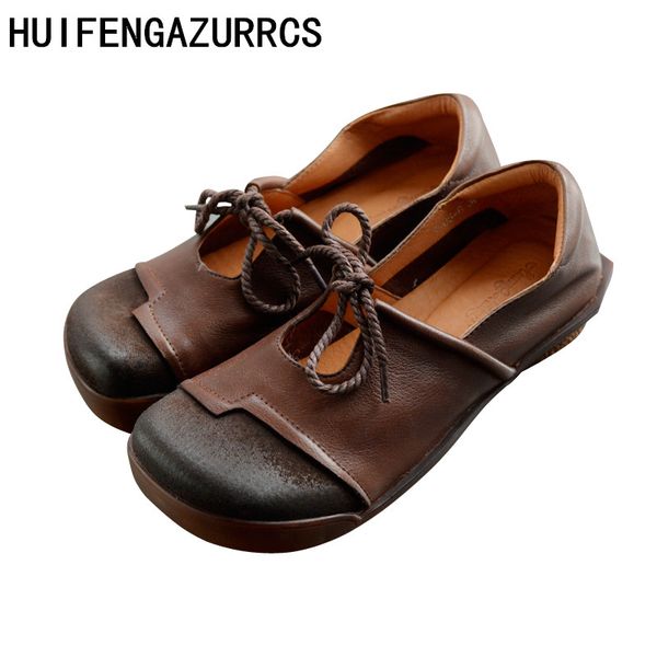huifengazurrcs-genuine leather vintage literary women's shoes flat soft sole single toe skid-proof breathable leisure shoes, Black
huifengazurrcs-genuine leather vintage literary women's shoes flat soft sole single toe skid-proof breathable leisure shoes, Black