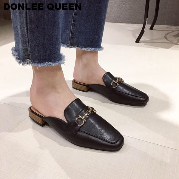 flat mules shoes women slip on slippers women brand metal buckle shoes fashion slides ladies mule luxury slippers designer, Black
flat mules shoes women slip on slippers women brand metal buckle shoes fashion slides ladies mule luxury slippers designer, Black