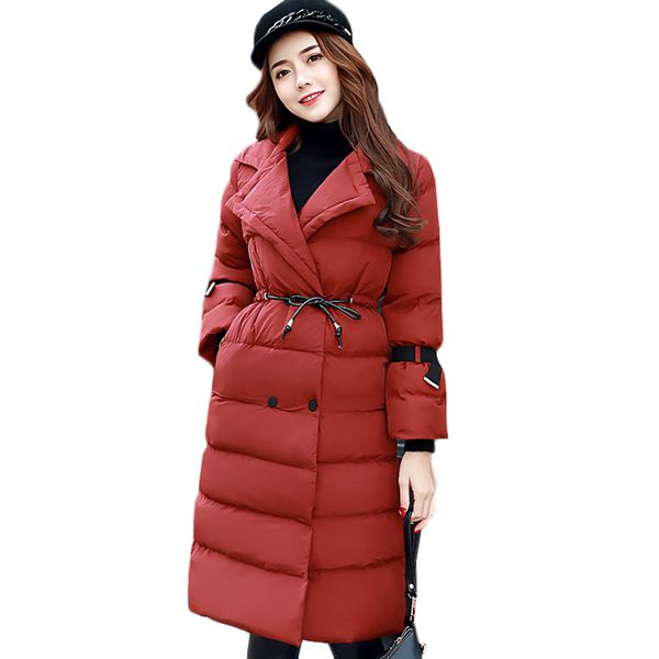2018 winter parkas warm down cotton jacket korean slim light long outwear elegant ladies coats jackets large size clothes 393, Black
2018 winter parkas warm down cotton jacket korean slim light long outwear elegant ladies coats jackets large size clothes 393, Black