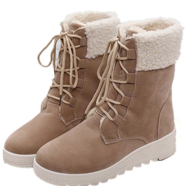 Hot Sale Shoes Women Boots Lace-up Soft Cute Women Snow Boots Round Toe Flat with Winter warm Ankle Boots, Black
Hot Sale Shoes Women Boots Lace-up Soft Cute Women Snow Boots Round Toe Flat with Winter warm Ankle Boots, Black