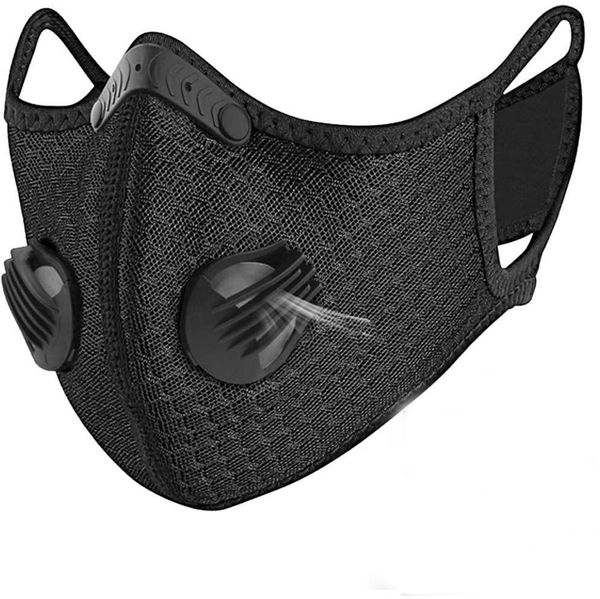 designer luxury cycling face mask activated carbon with filter pm2.5 anti-pollution sport running training protection dust mask anti-droplet, Black 
designer luxury cycling face mask activated carbon with filter pm2.5 anti-pollution sport running training protection dust mask anti-droplet, Black