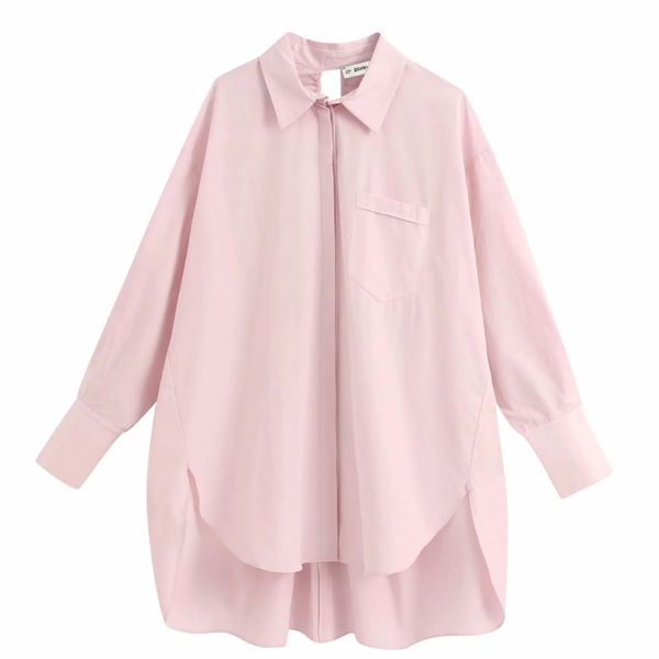 new women fashion solid pocket casual loose smock blouse shirt women back hole lace up blusas chic femininas chemise ls6441, White
new women fashion solid pocket casual loose smock blouse shirt women back hole lace up blusas chic femininas chemise ls6441, White